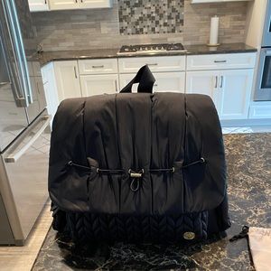 Black Quilted Baby Bag